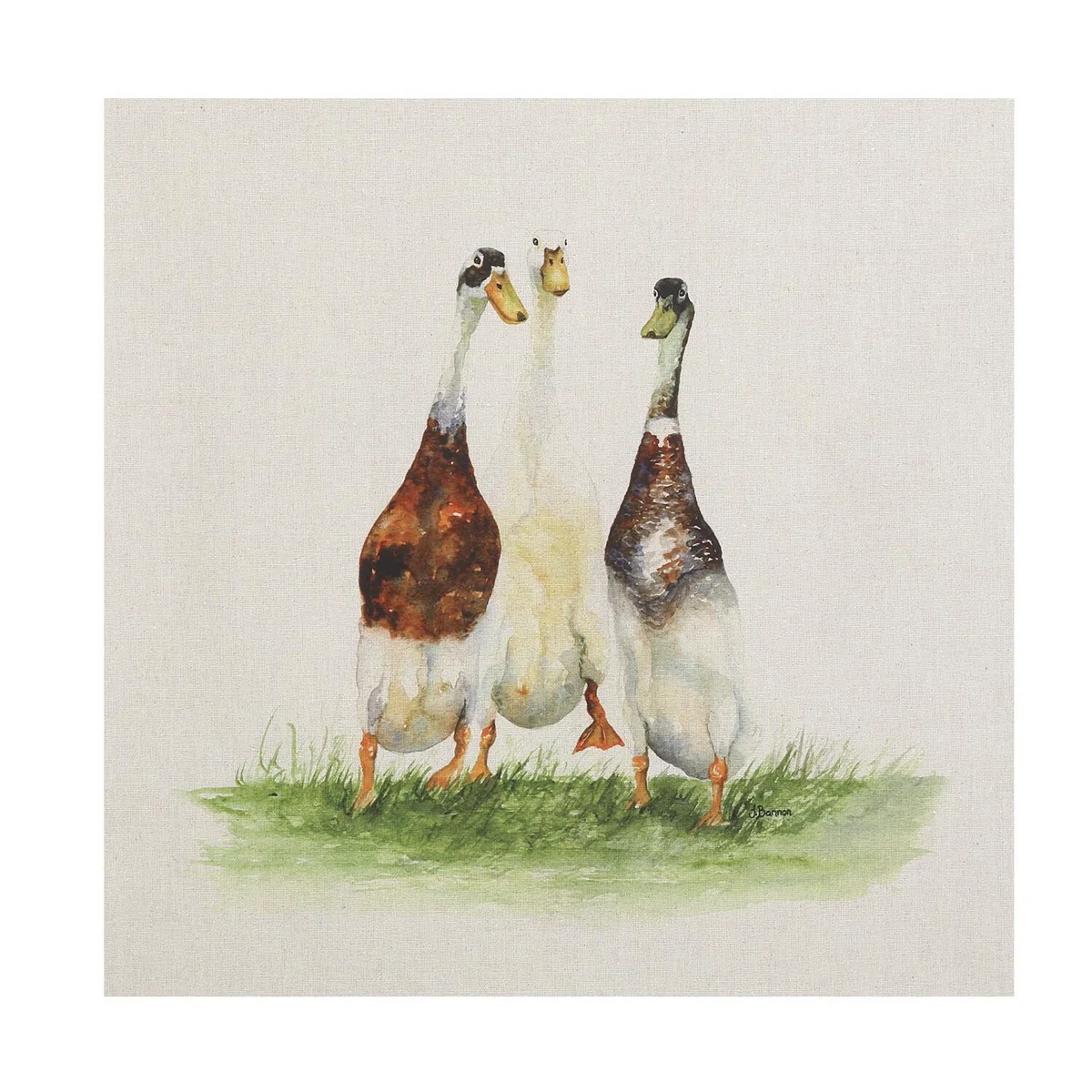 Jane Bannon Trio of Ducks Canvas – image 2