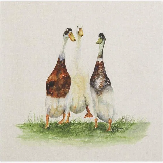 Jane Bannon Trio of Ducks Canvas – image 1