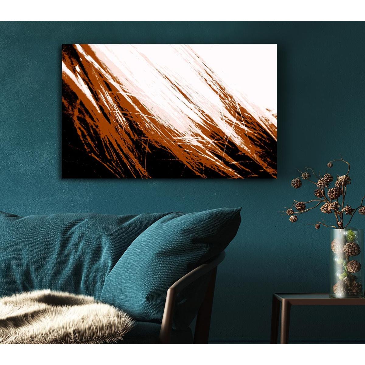Chocolate Snow Storm Canvas Print Wall Art - Yellow / 81.28cm – image 3