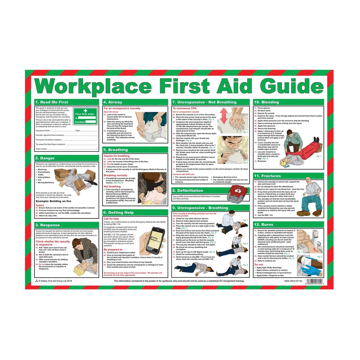 Pegdev Healthy and safety posters E - White – image 1