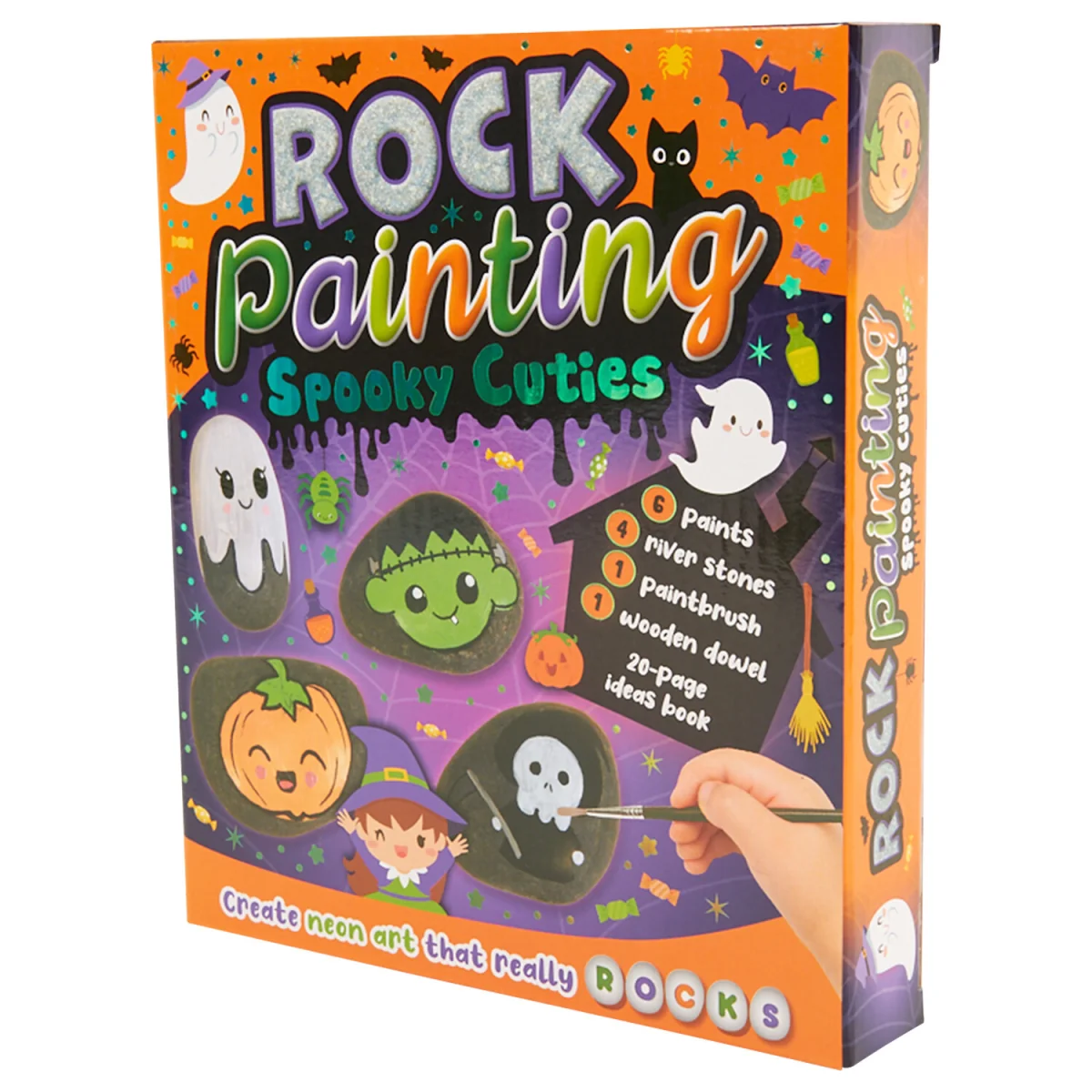 Crafting Fun Spooky Kawaii Rock Painting Kit - Multicolour – image 2