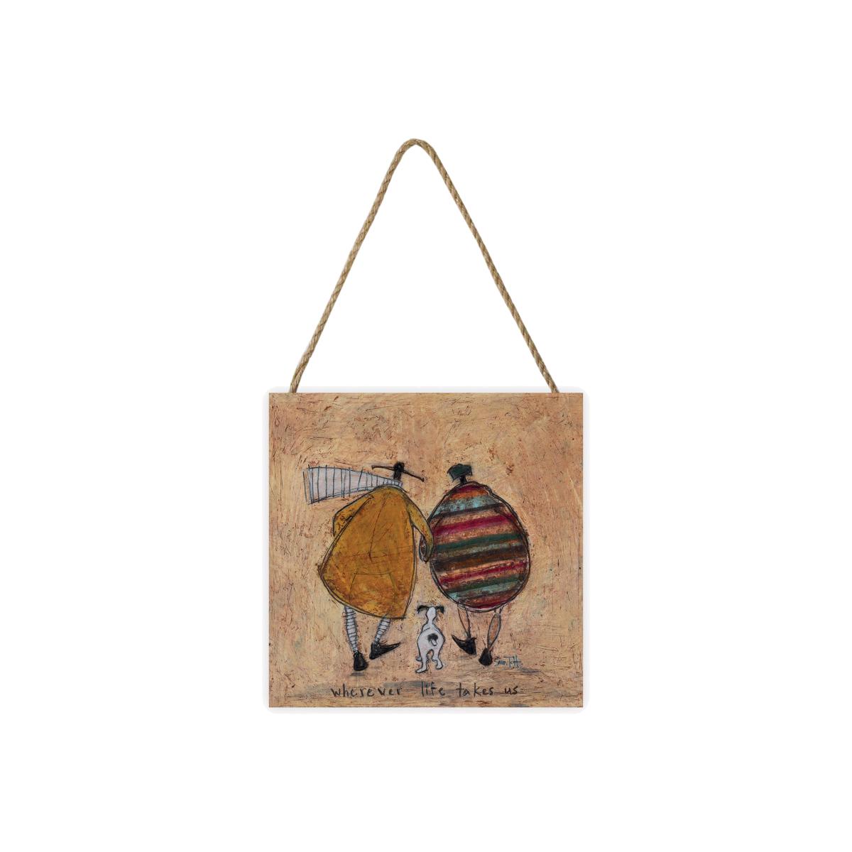Sam Toft (Wherever Life Takes Us) Wooden Block - White – image 1