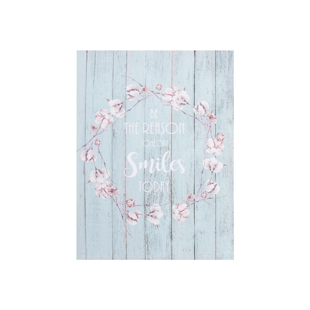 Cotton Wreath Slogan Canvas – image 1