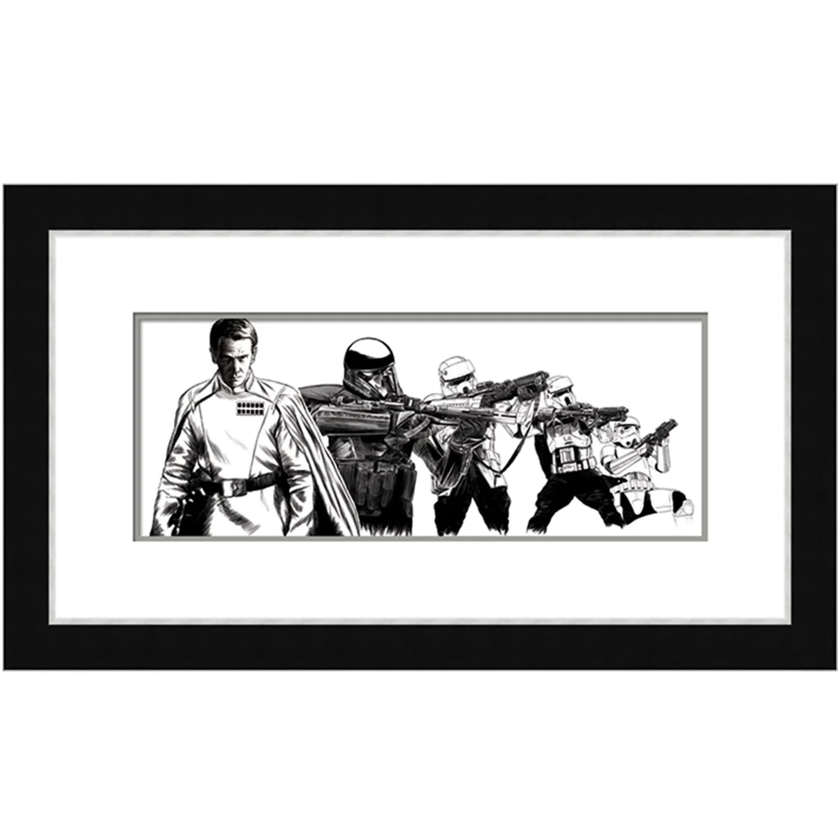 Star Wars Rogue One (Krennic Troopers Sketch) Framed Print – image 2