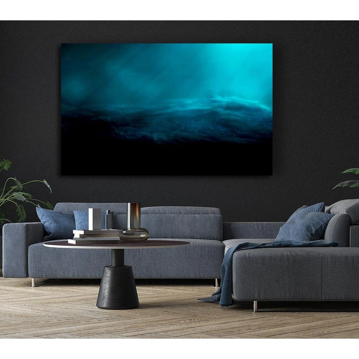 Blue Heaven Canvas Print Wall Art - Yellow / 101.6cm – image 4