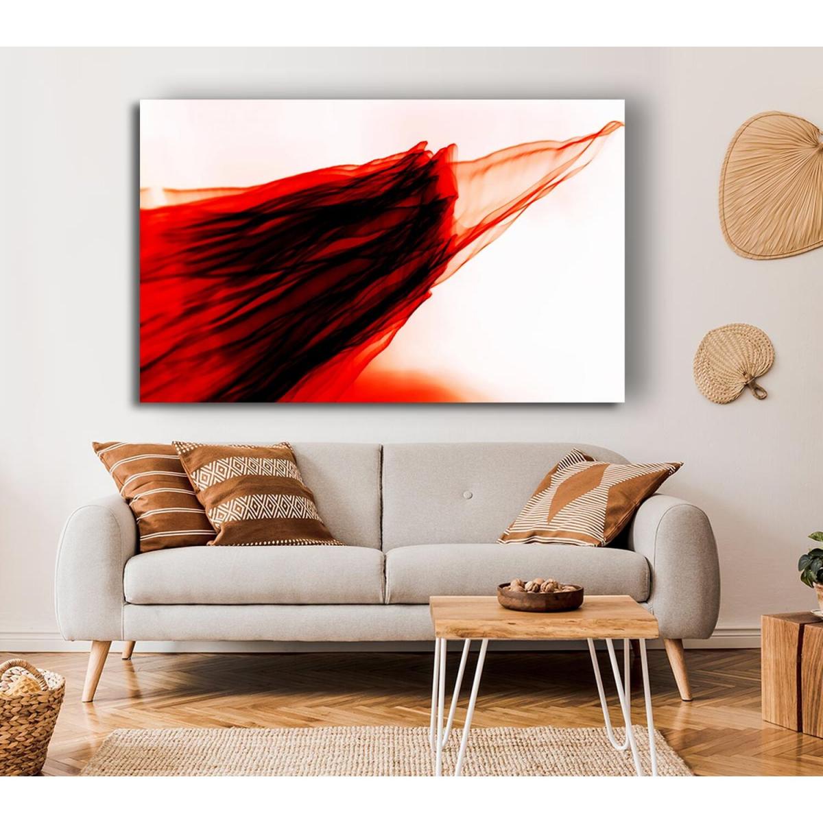 Red Passing Through Canvas Print Wall Art - Yellow / 81.28cm – image 2