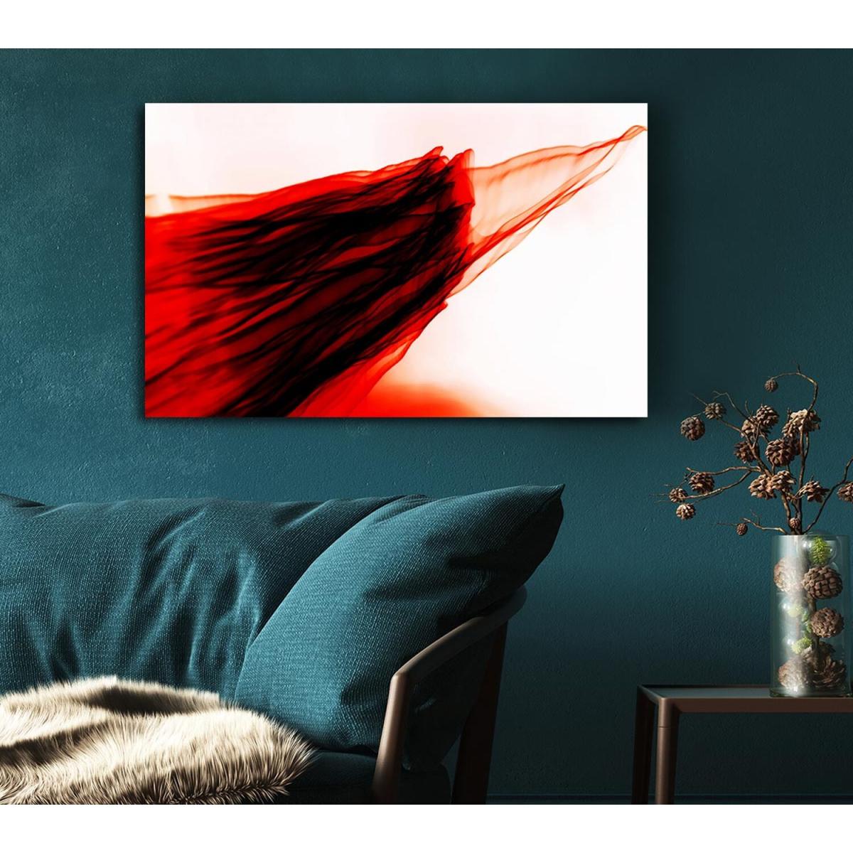 Red Passing Through Canvas Print Wall Art - Yellow / 81.28cm – image 3