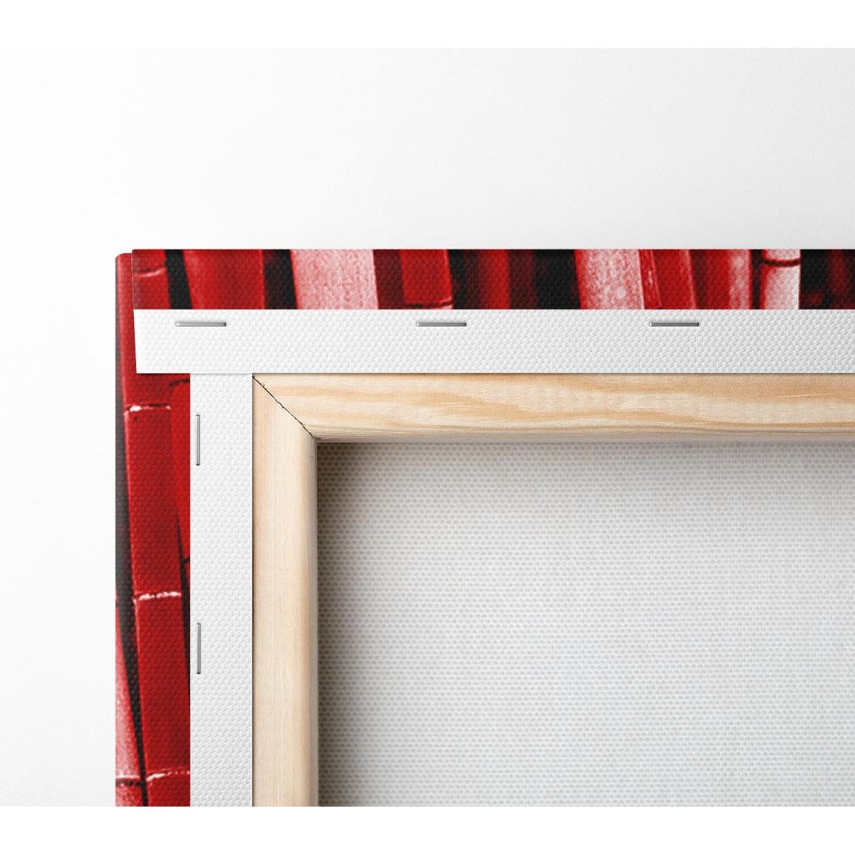 Red Bamboo Canvas Print Wall Art - Yellow / 81.28cm – image 3