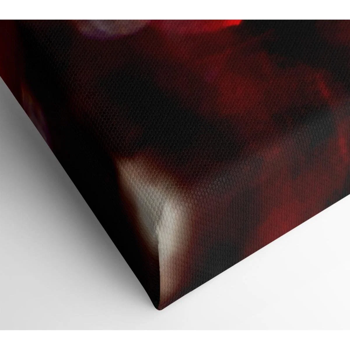 Red Through Grey Canvas Print Wall Art - Yellow / 35.56cm – image 2
