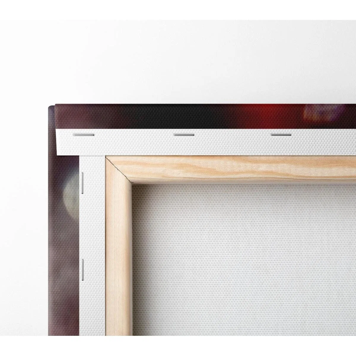 Red Through Grey Canvas Print Wall Art - Yellow / 35.56cm – image 3