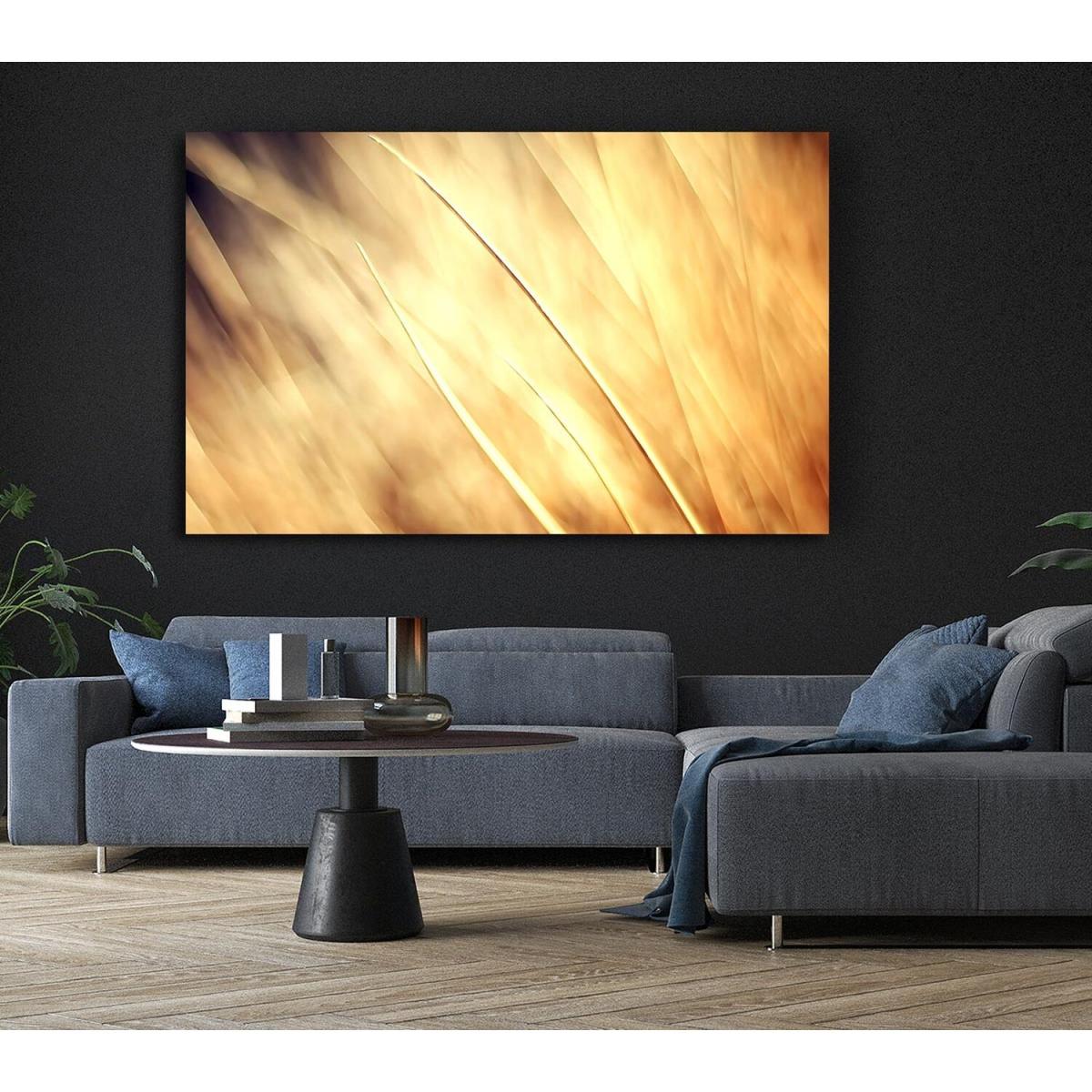 Autumn Grass Canvas Print Wall Art - Yellow / 35.56cm – image 6