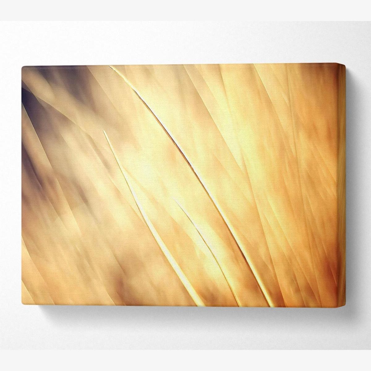 Autumn Grass Canvas Print Wall Art - Yellow / 35.56cm – image 1