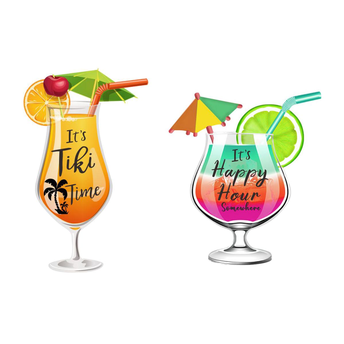 Indoor Outdoor Fun Cocktail Sign - Multicolour