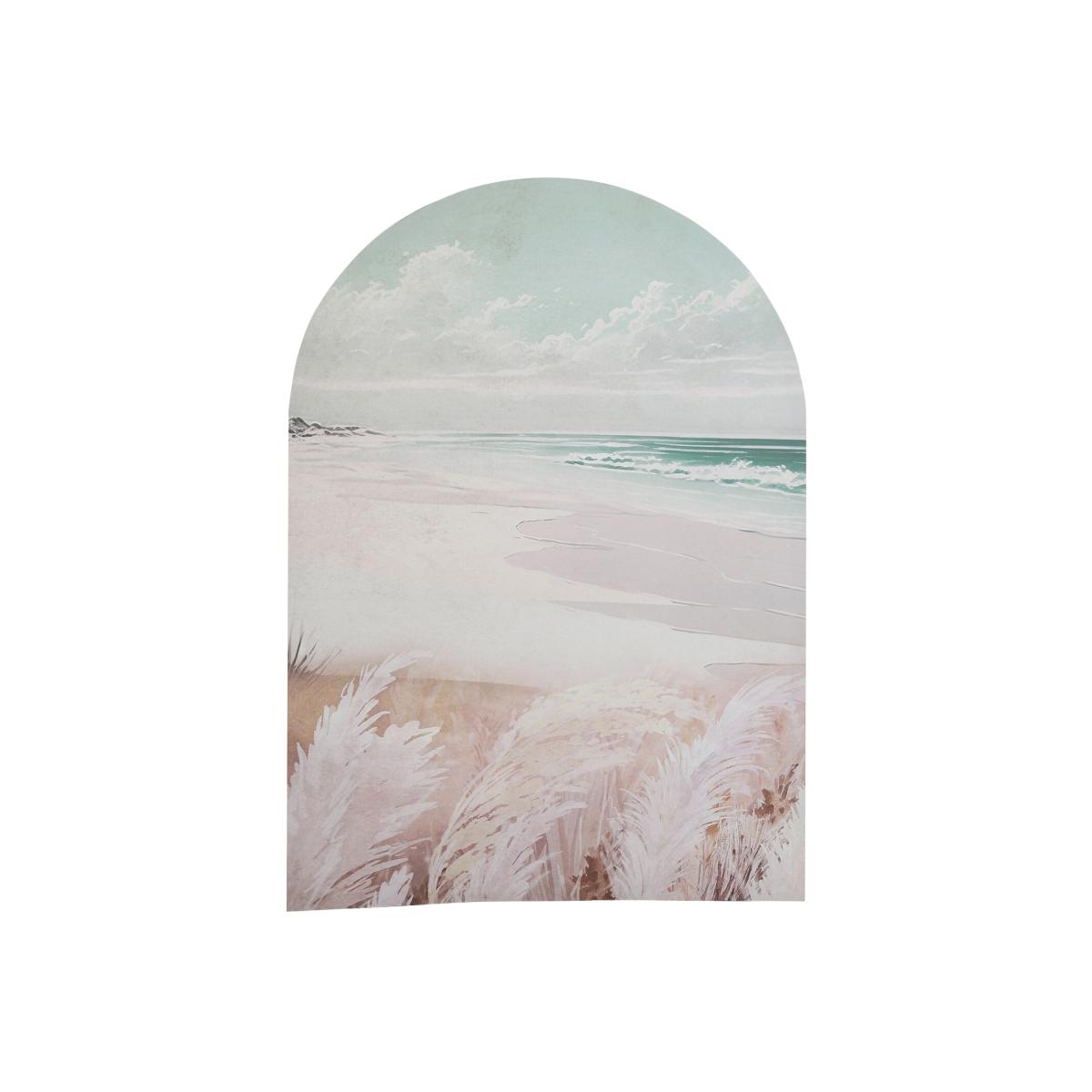 Beachside Pampas Arch Canvas - Natural