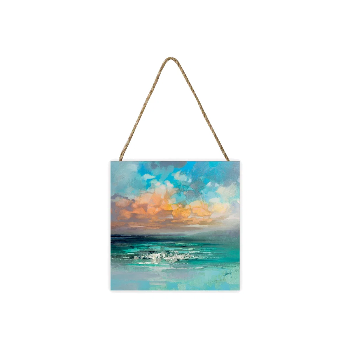 Scott Naismith (Hebridean Waters) Wooden Block - White – image 1
