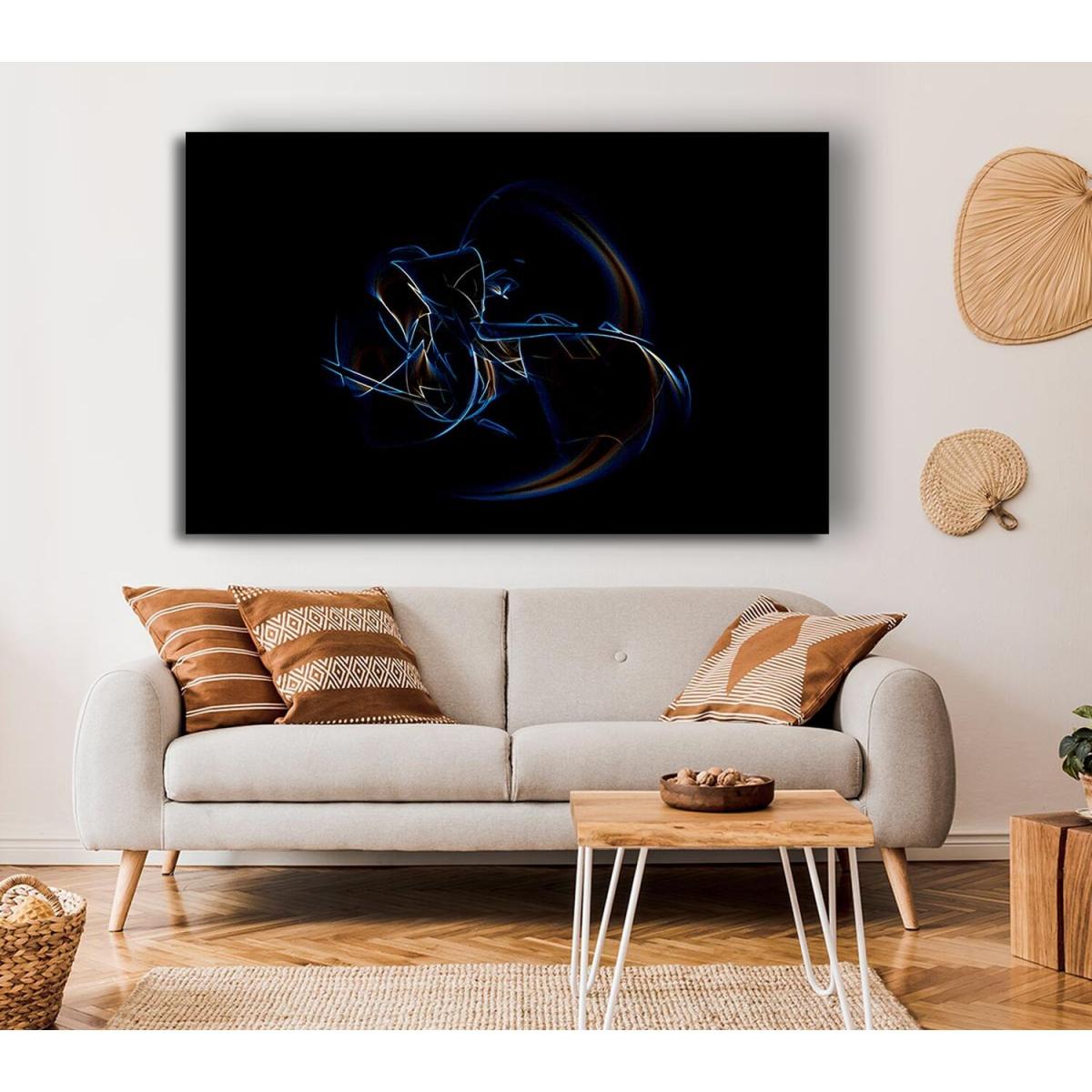 Neon Whisper Canvas Print Wall Art - Yellow / 66.04cm – image 4