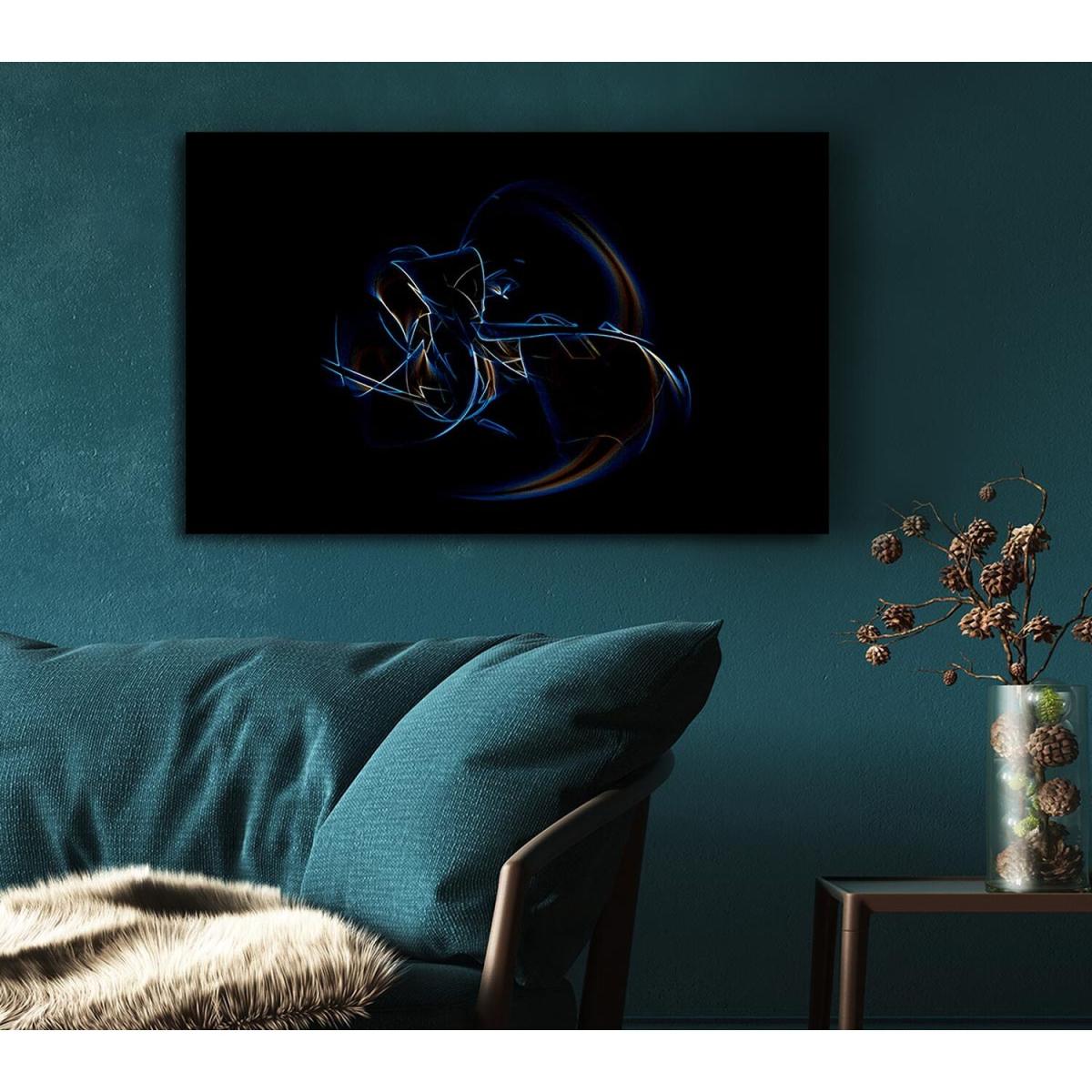 Neon Whisper Canvas Print Wall Art - Yellow / 66.04cm – image 5