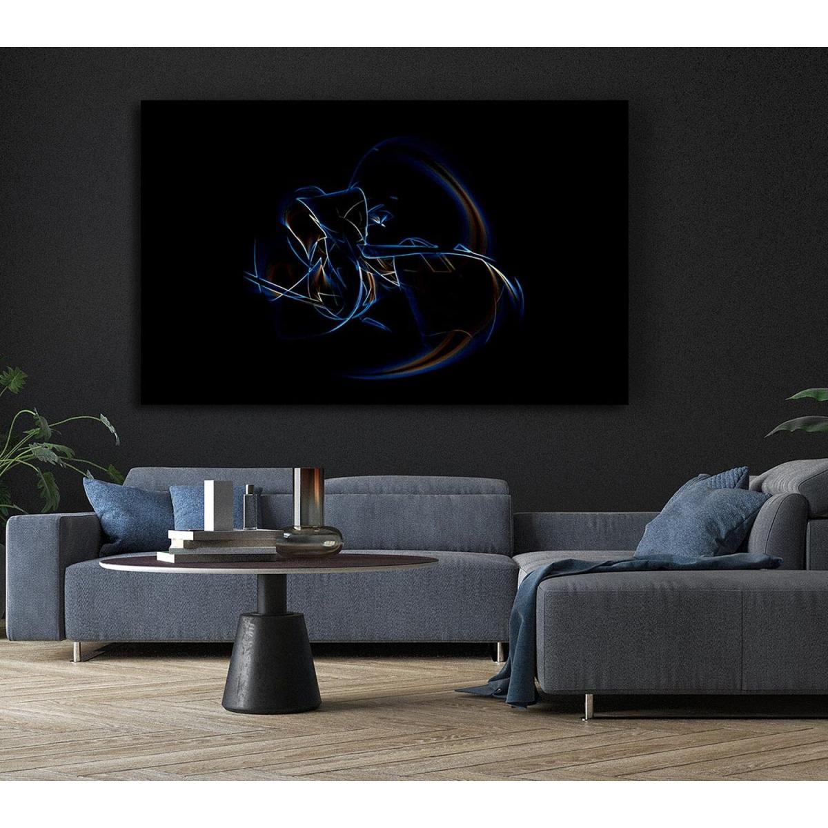 Neon Whisper Canvas Print Wall Art - Yellow / 66.04cm – image 6