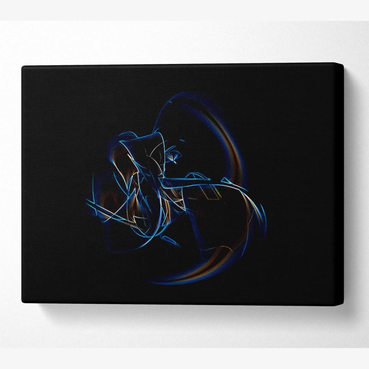 Neon Whisper Canvas Print Wall Art - Yellow / 66.04cm – image 1