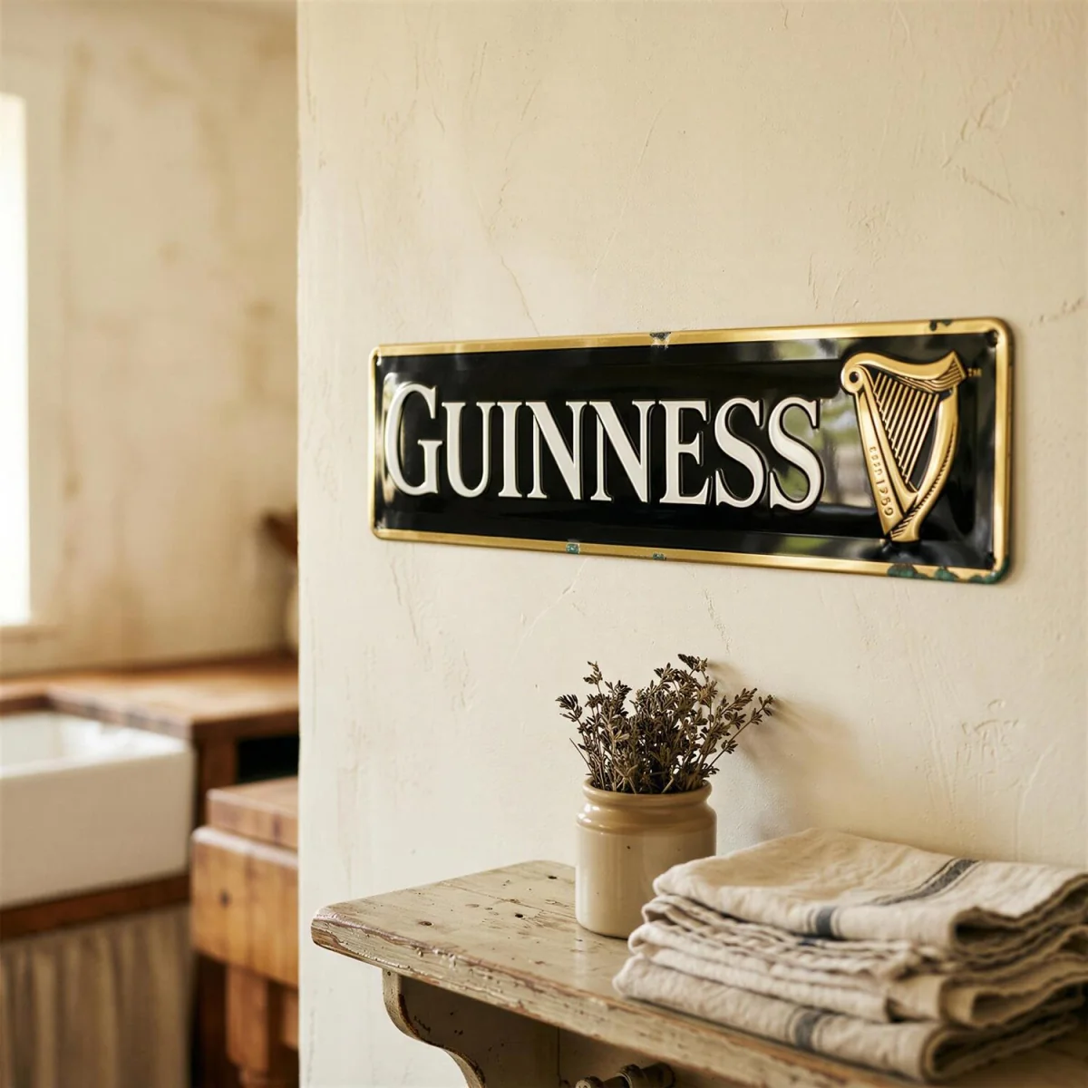 Contemporary Metal Tin Sign - Black – image 2