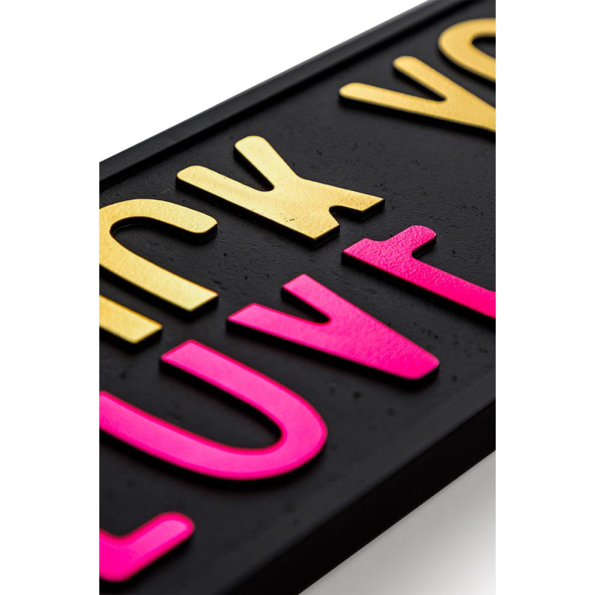 Fuck vs Love You Wall Sign – image 2