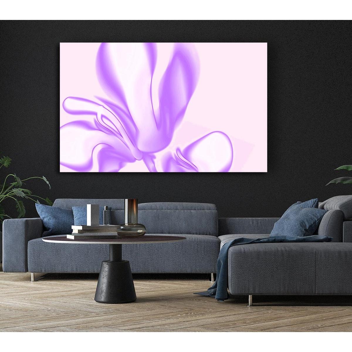 Lilac Ripple Canvas Print Wall Art - Yellow / 66.04cm – image 3