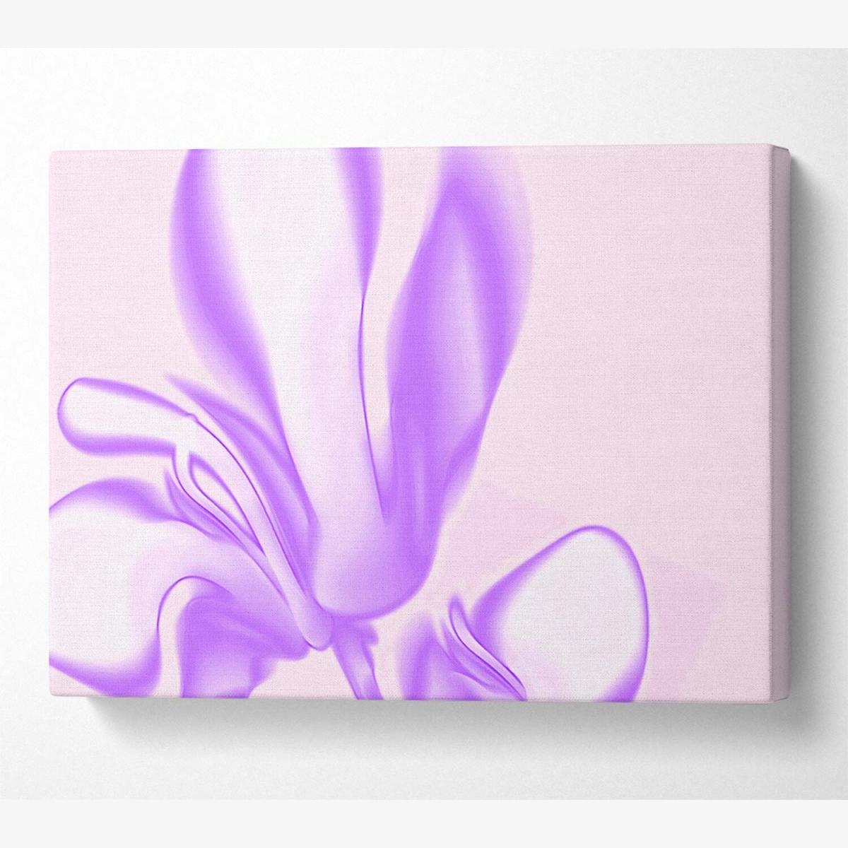 Lilac Ripple Canvas Print Wall Art - Yellow / 66.04cm – image 1