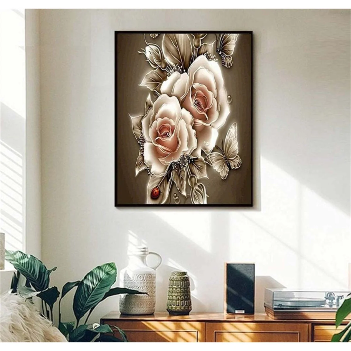 Roses and Butterfly Diamond Painting Art Kit - Multi – image 9