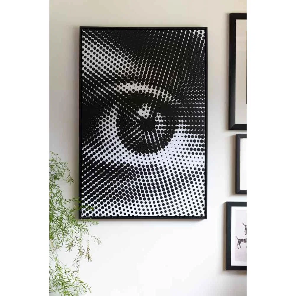 All Seeing Eye Black & White Canvas – image 3