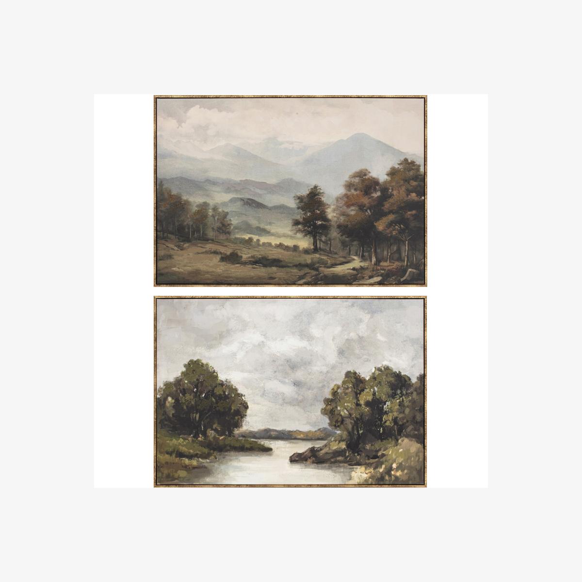 Idyllic Country Scene Framed Art
