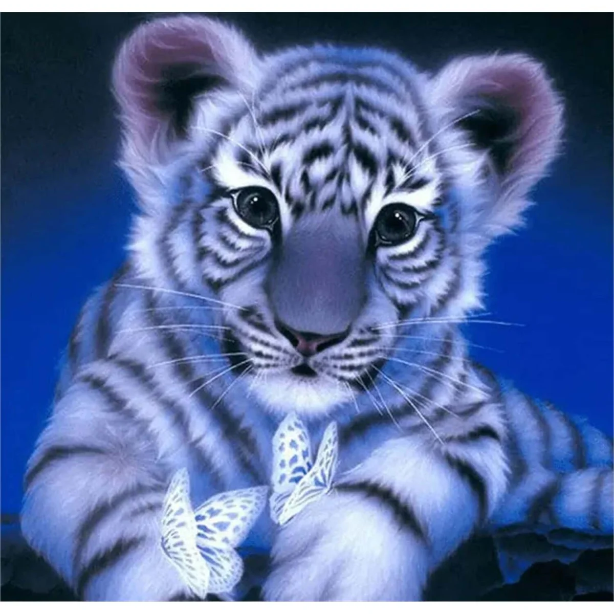 Tiger Butterfly Diamond Painting Kit - White – image 2