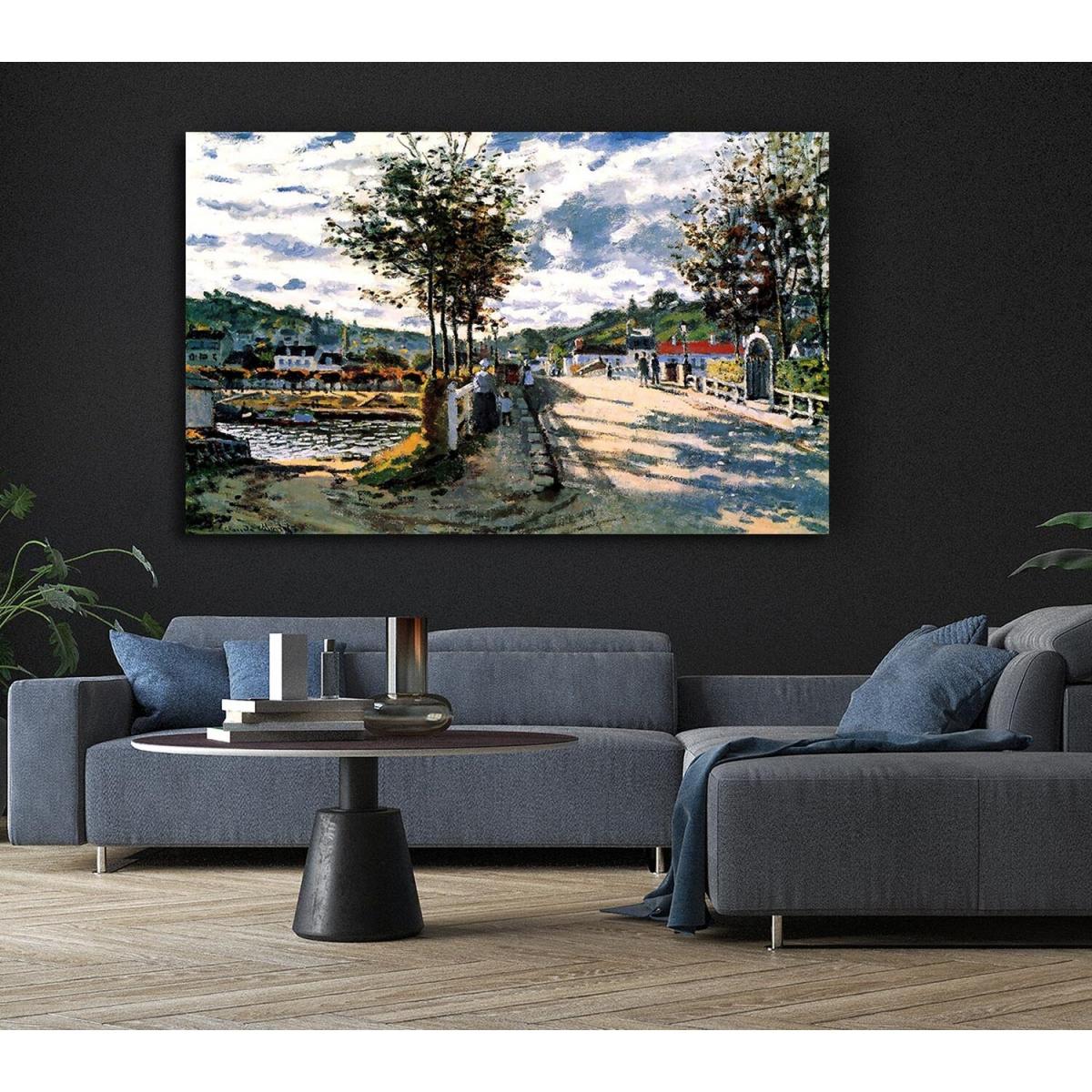 Monet The Seine At Bougival - Yellow / Large 26 x 40 Inches – image 6