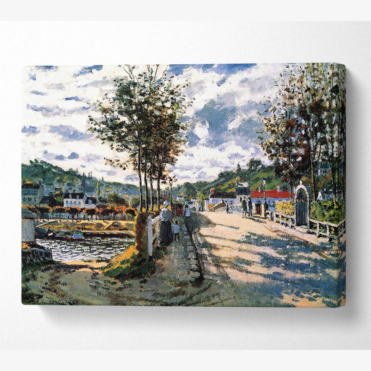 Monet The Seine At Bougival - Yellow / Large 26 x 40 Inches – image 1