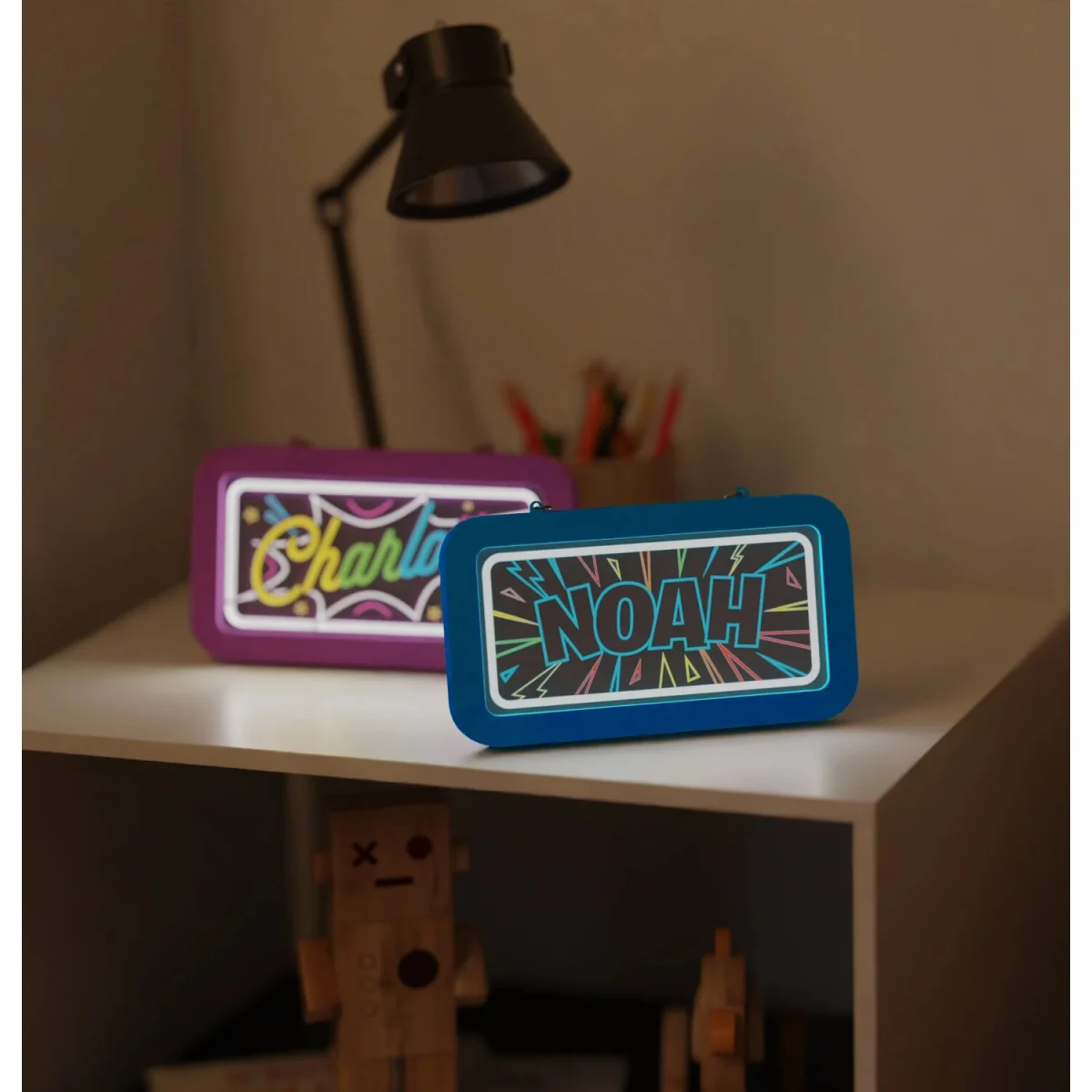 Ella Pre-personalised Light-Up Neon Bedroom Sign - Yellow – image 3