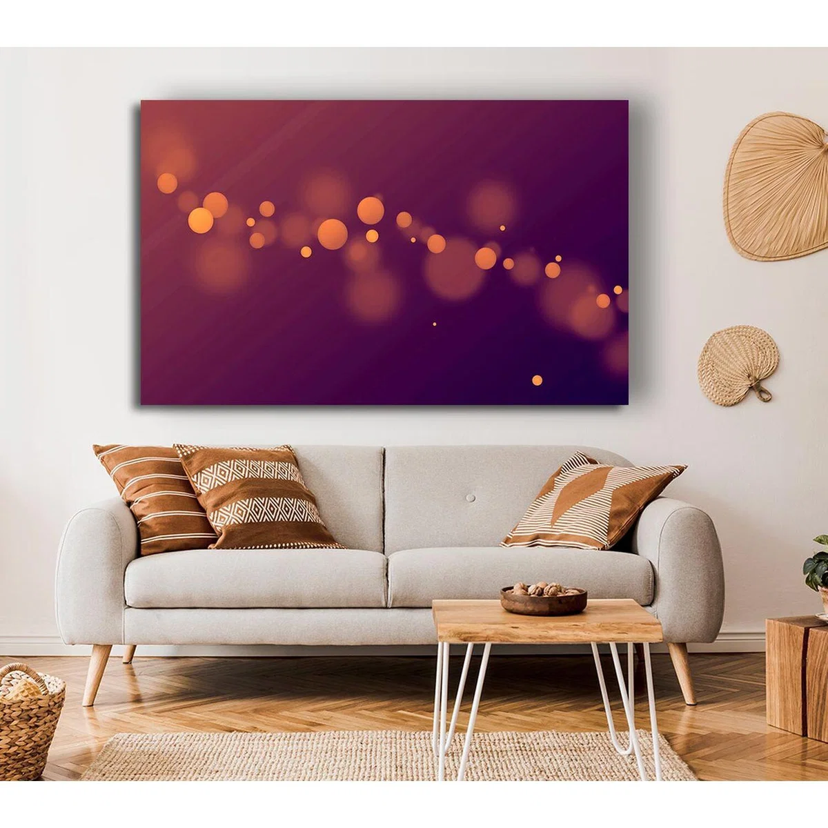 Golden Sparkle Canvas Print Wall Art - Yellow / 101.6cm – image 3