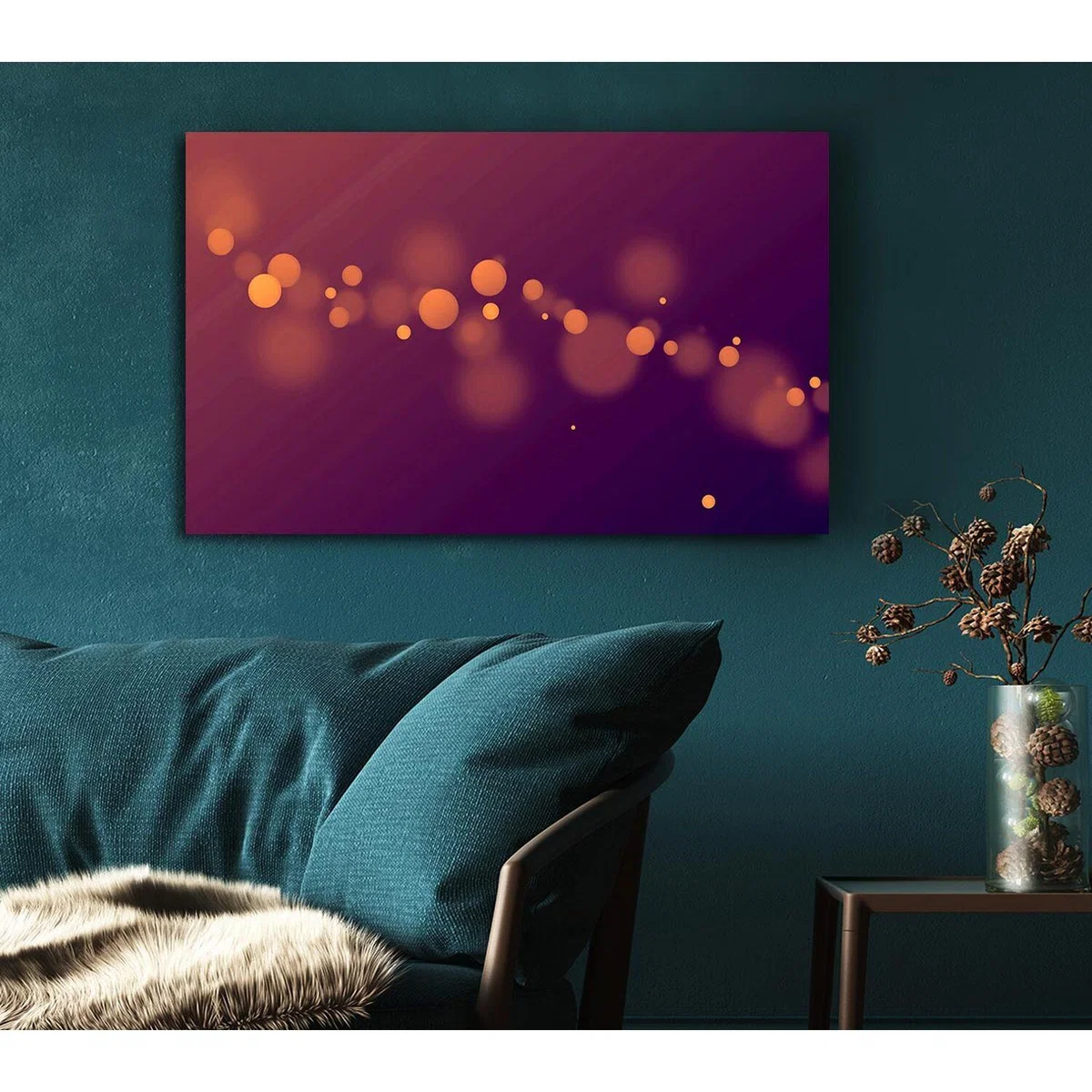 Golden Sparkle Canvas Print Wall Art - Yellow / 101.6cm – image 4