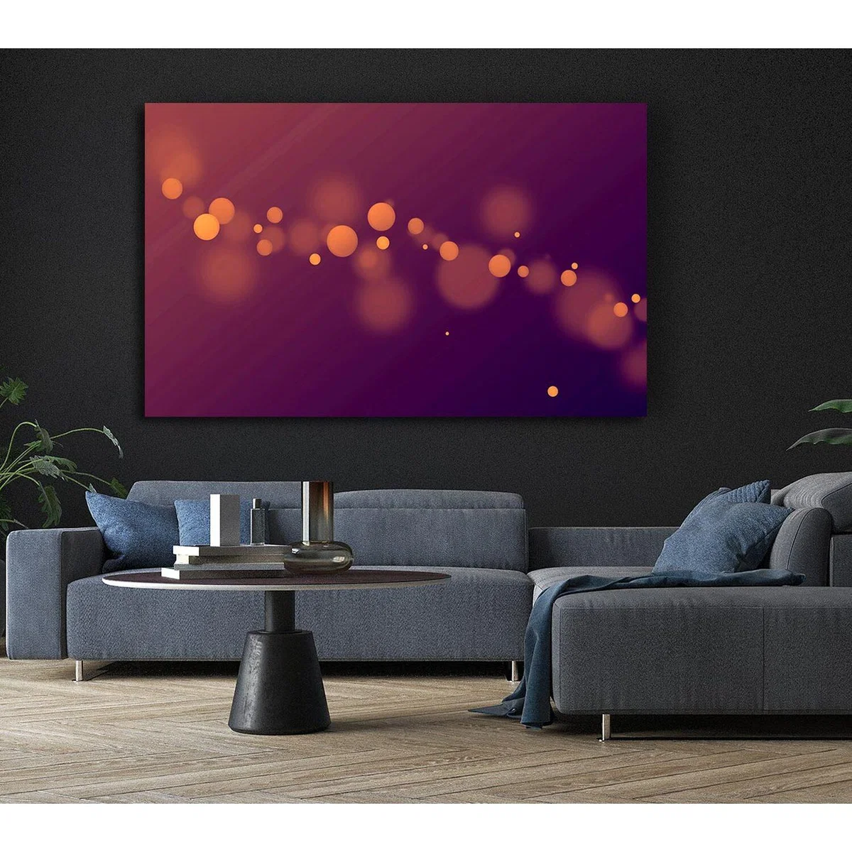 Golden Sparkle Canvas Print Wall Art - Yellow / 101.6cm – image 5