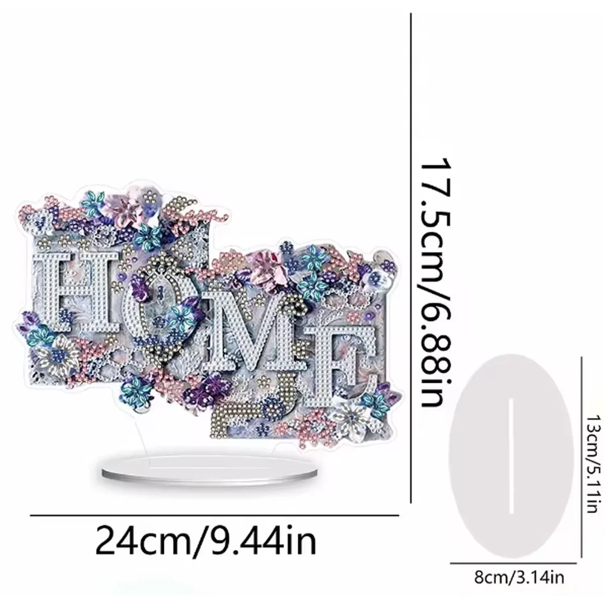 Home Floral Tabletop Diamond Painting Kit - Multi – image 4