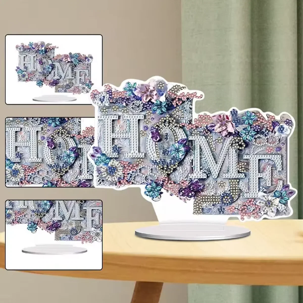 Home Floral Tabletop Diamond Painting Kit - Multi – image 5