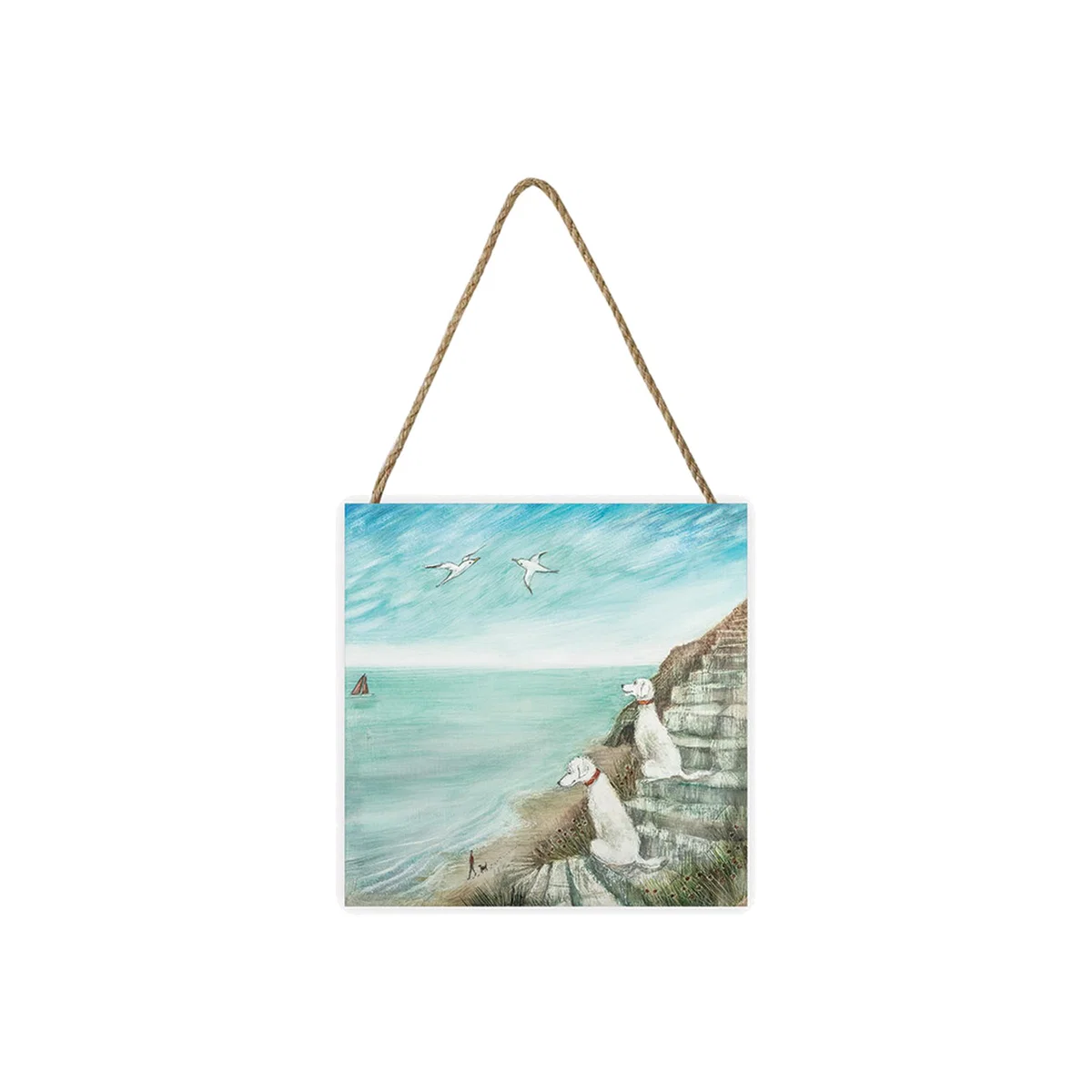 Joe Ramm (Calm) Wooden Block - White – image 1