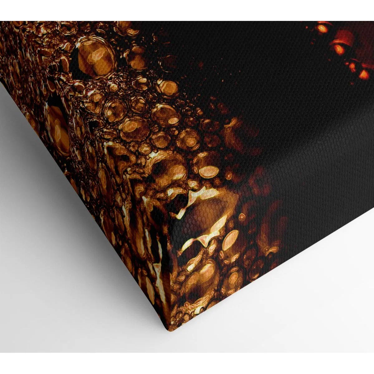 Black Beer Bubbles Canvas Print Wall Art - Yellow / 101.6cm – image 2