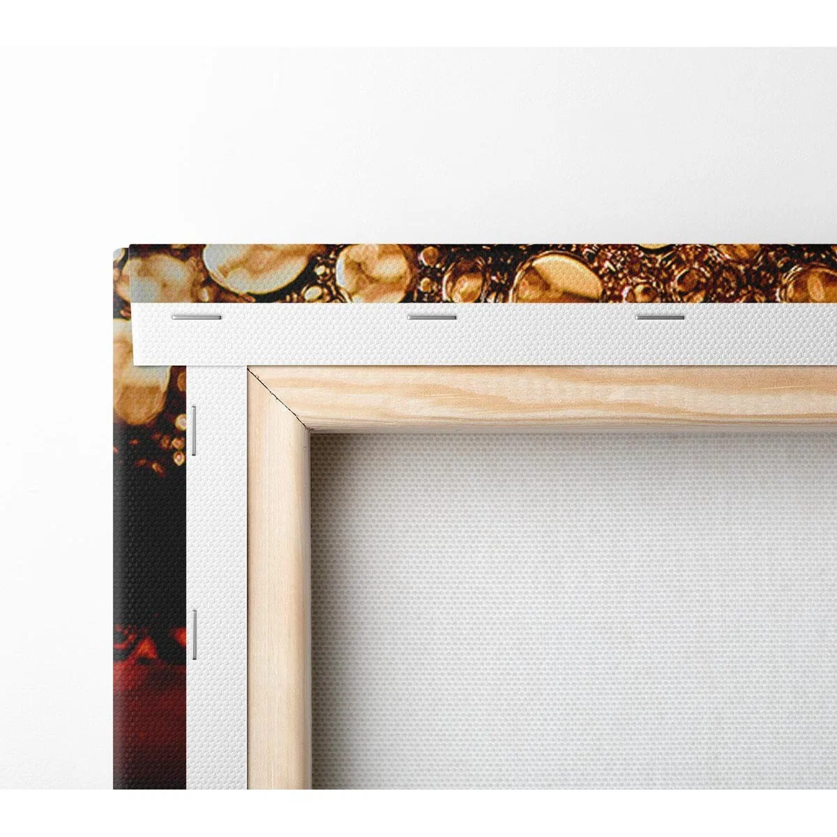 Black Beer Bubbles Canvas Print Wall Art - Yellow / 101.6cm – image 3