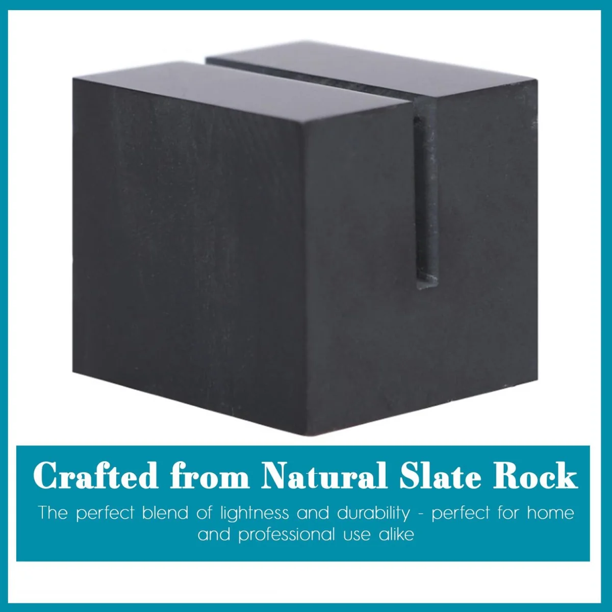 Natural Slate Sign Holder - 3cm - Grey – image 2