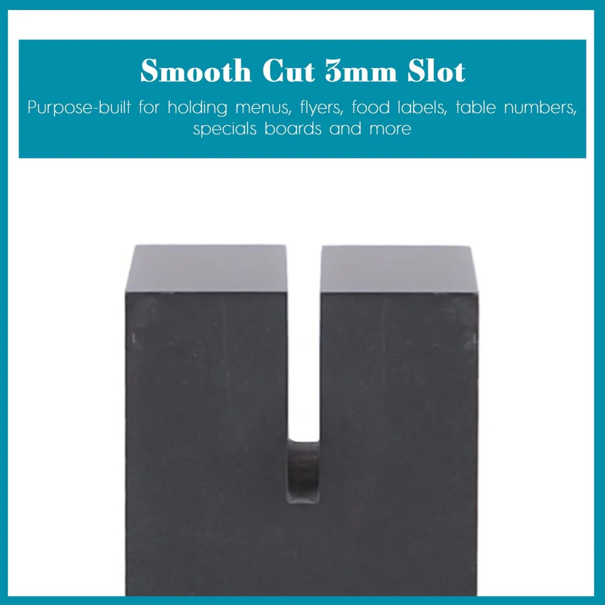 Natural Slate Sign Holder - 3cm - Grey – image 3