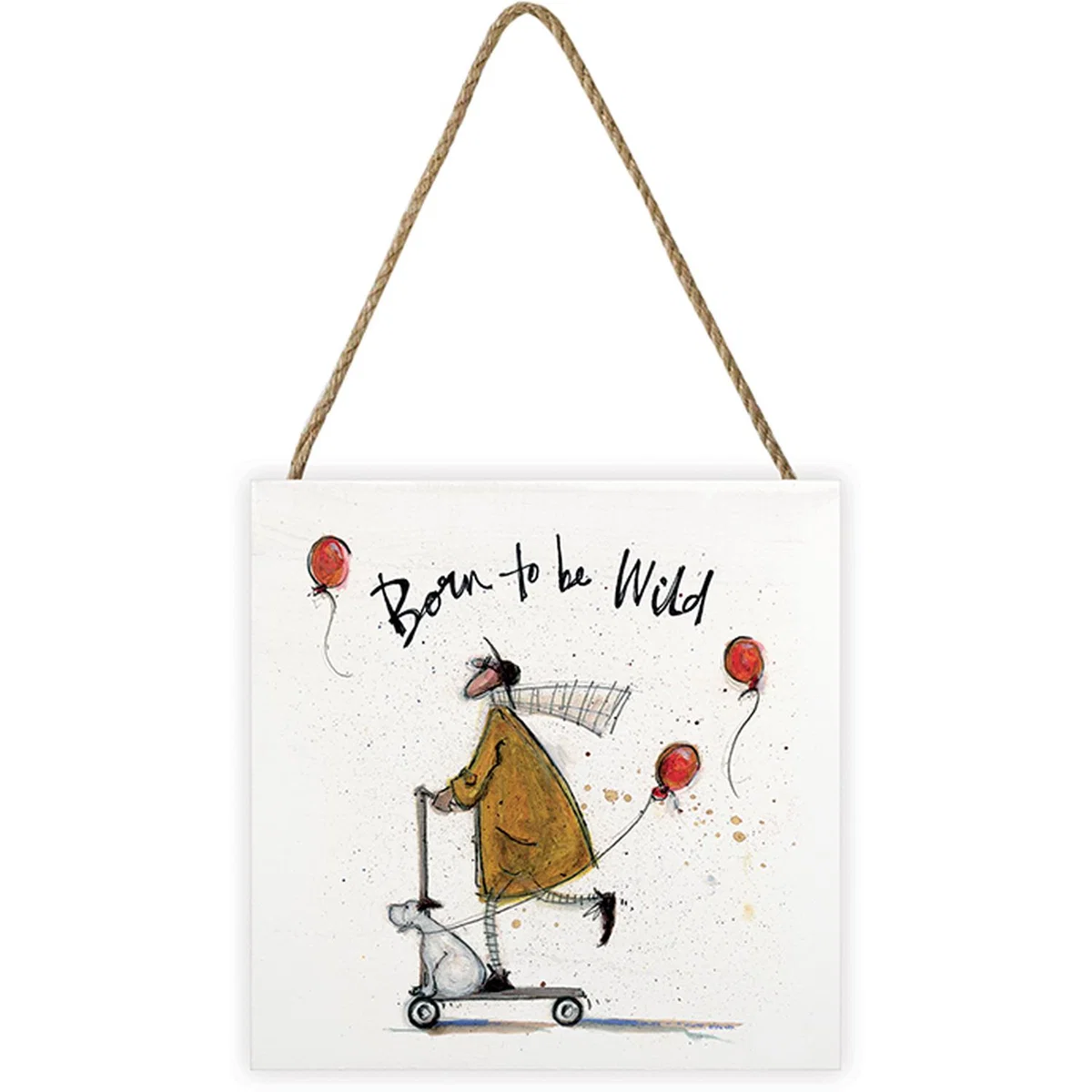 Sam Toft (Born To Be Wild) Wooden Block - White – image 2
