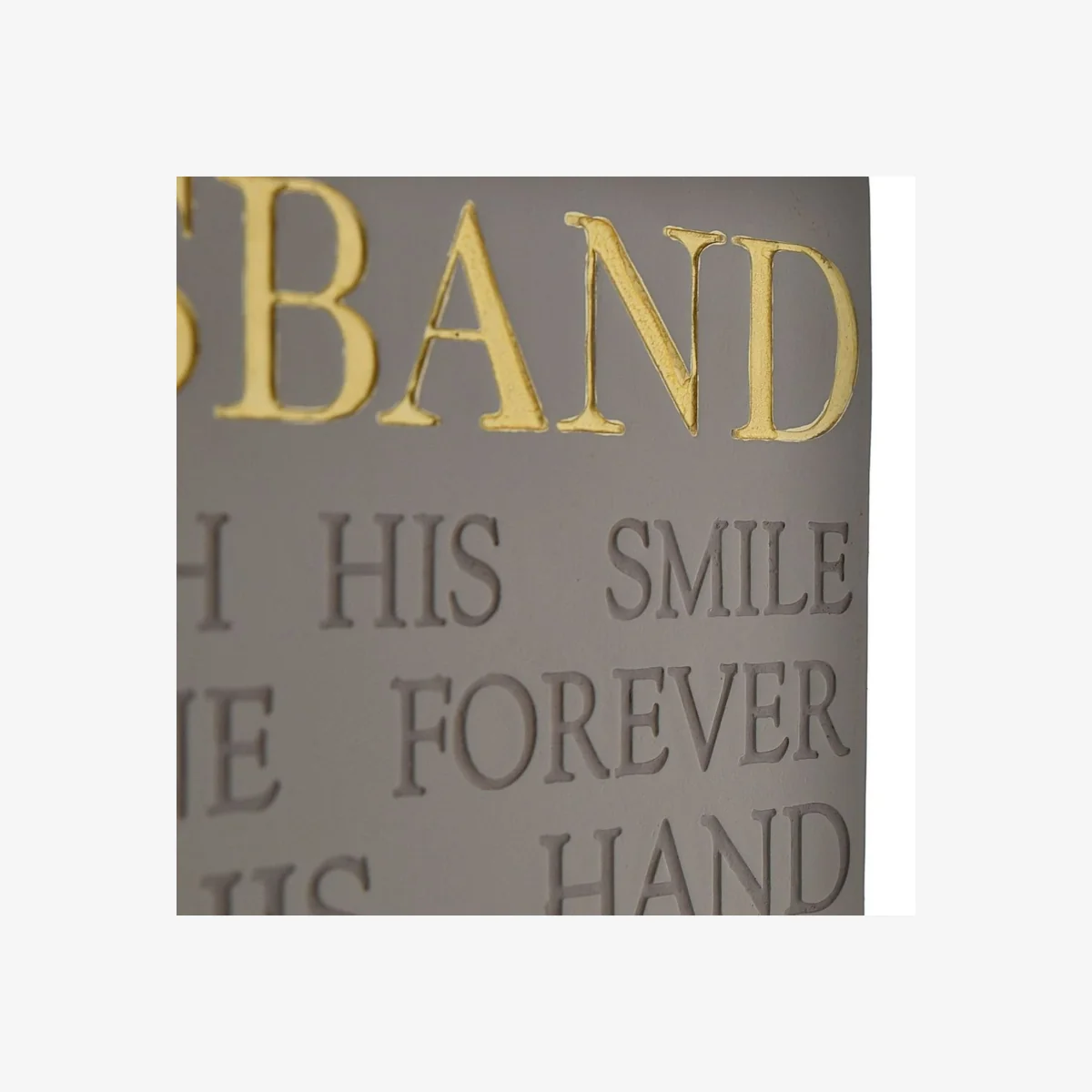 Uniqueful Thoughts Of You Raised Lettering Memorial Plaque Block - Husband