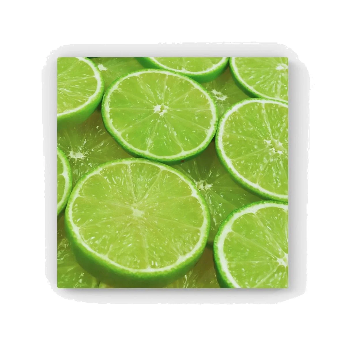 Fresh Limes Canvas Print - Green / 25.4cm