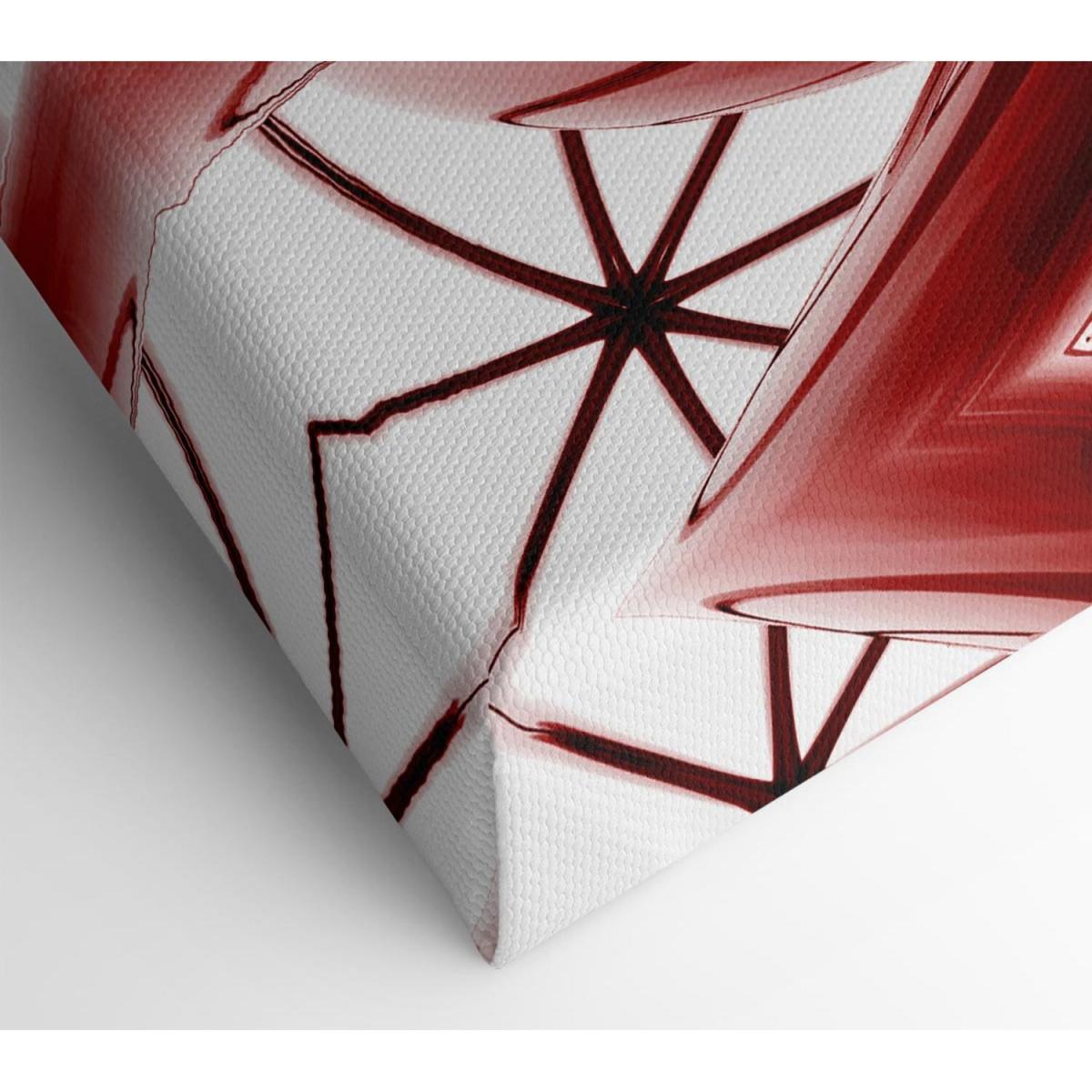 Two Sides Red Canvas Print Wall Art - Yellow / 35.56cm – image 2