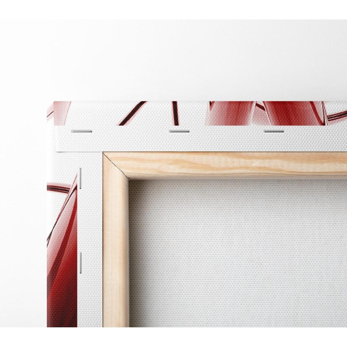 Two Sides Red Canvas Print Wall Art - Yellow / 35.56cm – image 3