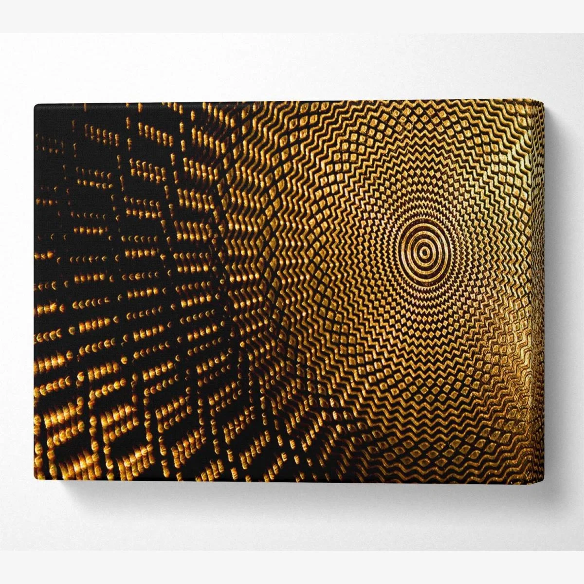 Compact Patterns Canvas Print Wall Art - Yellow / 50.8cm – image 1